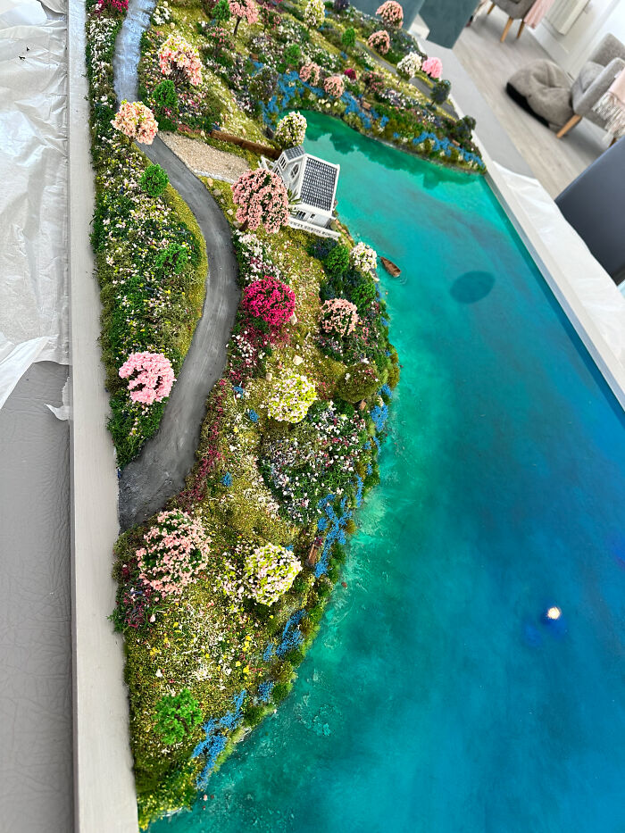 I Created A Miniature Of My Customer&rsquo;s Lake House With A Hidden Tiny Girl That Only She Would Know About