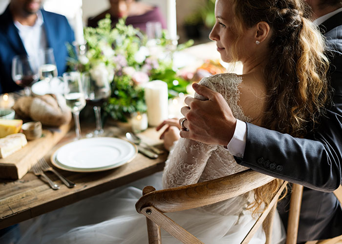 Step-dad giving a heartbreaking speech at a family dinner, realizing his girlfriend and her daughter don&rsquo;t care about him.