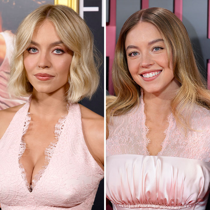 Sydney Sweeney showcasing her latest transformation, embracing a bold new look with fans reacting strongly to the change.