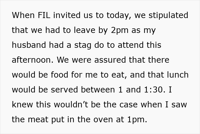 Text excerpt from a mom explaining being ignored by her in-laws at family dinners, causing her refusal to attend more. Text excerpt from a mom explaining being ignored by her in-laws at family dinners, causing her refusal to attend more.