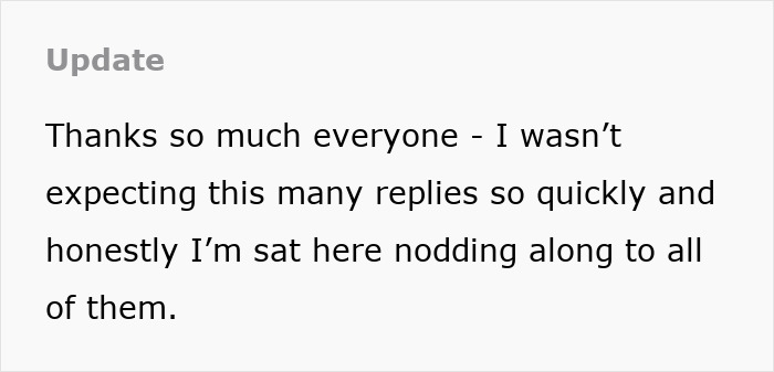 Text update expressing gratitude for many replies, reflecting a tired mom feeling let down by a useless dad.