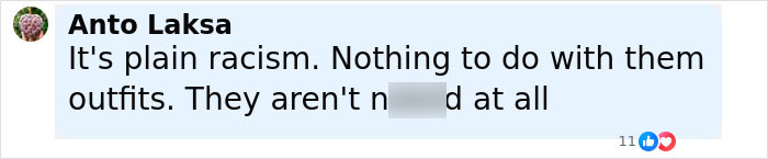 Facebook comment accusing racism over tourists kicked out of Japanese restaurant due to revealing sports attire, sparking debate. Facebook comment accusing racism over tourists kicked out of Japanese restaurant due to revealing sports attire, sparking debate.