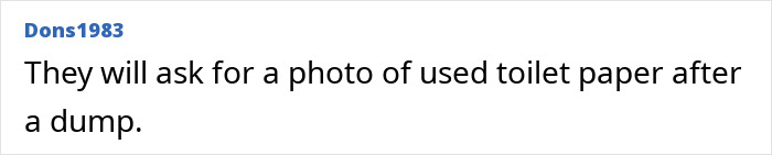 Screenshot of a user comment discussing the controversial university requirement for female staff to photograph sanitary pads.