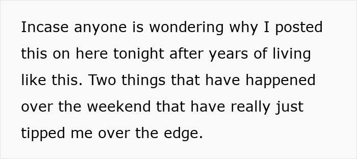 Text expressing frustration about emotional cruelty in marriage, feeling like going insane and considering leaving husband.