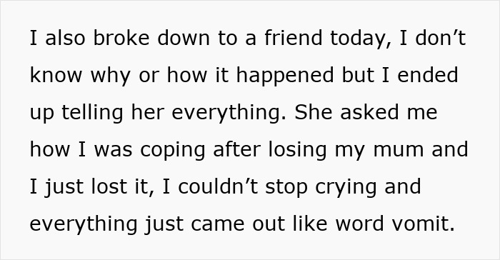Wife overwhelmed by emotional cruelty, feeling like going insane, and considering leaving husband for good.