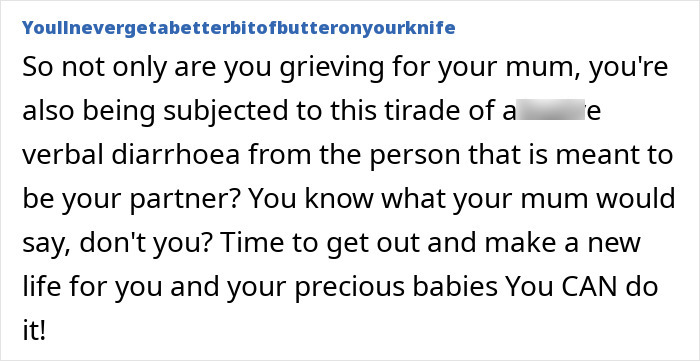 Screenshot of a text criticizing emotional cruelty from a partner and encouraging leaving for a better life.