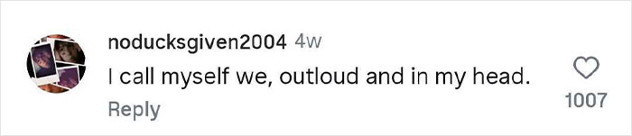 Screenshot of a social media comment revealing a hilariously strange thing people do when no one is watching.