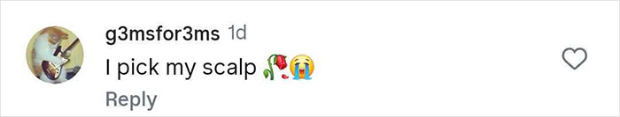 Comment from social media user humorously revealing a strange thing they do when no one is watching, sharing personal behavior.