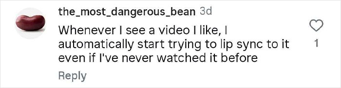 Screenshot of a social media comment revealing a hilariously strange thing people do when no one is watching.