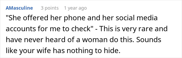 Screenshot of online comment discussing a woman missing hospital calls from her husband after their argument.