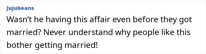 Comment expressing confusion about an alleged affair involving the mystery woman at center of Lily Allen and David Harbour cheating rumors.