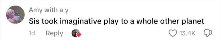 Comment on social media post saying woman&rsquo;s outrageous 10-month lie unraveled after family discovered her baby is a doll.