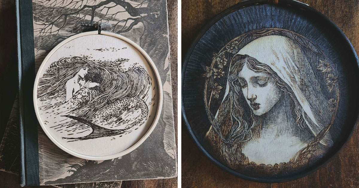 Canadian Artist Kat Slota Uses Fire To Create Stunning Wood-Burned Artworks (44 Pics)