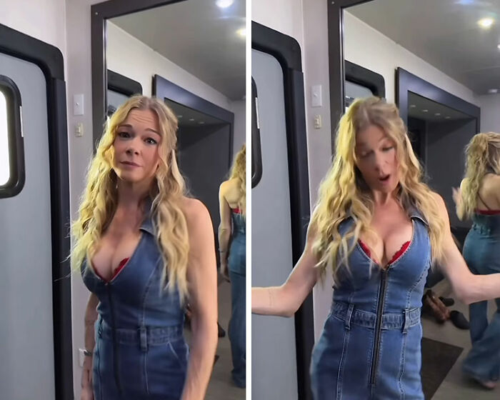 LeAnn Rimes speaking out about plastic surgery rumors weeks after teeth fell out on stage in a denim dress.