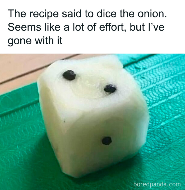 Funny meme showing an onion carved like a dice, highlighting humor in 75 randomly funny memes that lighten life.