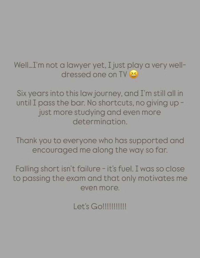 Motivational message from Kim Kardashian about her bar exam journey, determination, and overcoming failure to succeed. Motivational message from Kim Kardashian about her bar exam journey, determination, and overcoming failure to succeed.