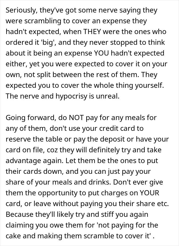 Rich man refuses to pay for a cake his sister-in-law secretly ordered, causing family expense conflict.
