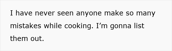 Text image saying I have never seen anyone make so many mistakes while cooking, matching wild American food creations that traumatized the internet. Text image saying I have never seen anyone make so many mistakes while cooking, matching wild American food creations that traumatized the internet.