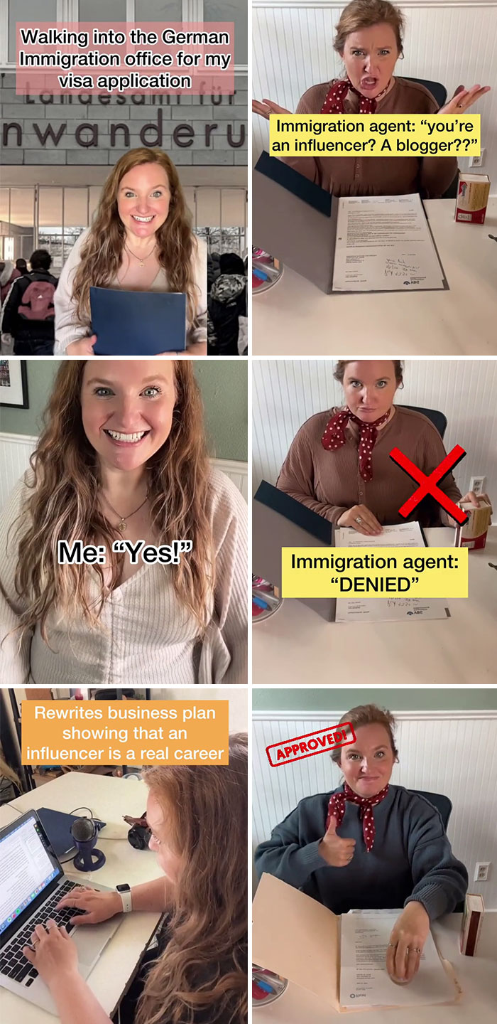 American woman’s visa journey at German immigration office showing unexpected challenges and eventual approval in Germany.