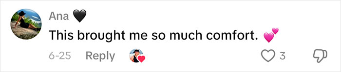 Comment from woman sharing her aging progress expressing comfort and positive feelings about facelift results at 70 years old.