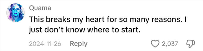 Social media comment reacting to a viral mom going viral for an insane amount of gifts, highlighting consumerism backlash.