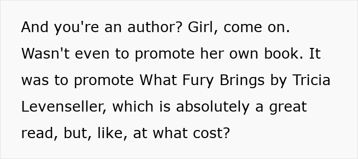 Text excerpt from a controversial author criticizing women who read romantasy books, sparking backlash online.