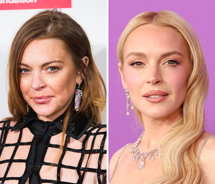 Side-by-side celebrity transformations showing dramatic changes in appearance for the 2025 celebrity transformations trend.