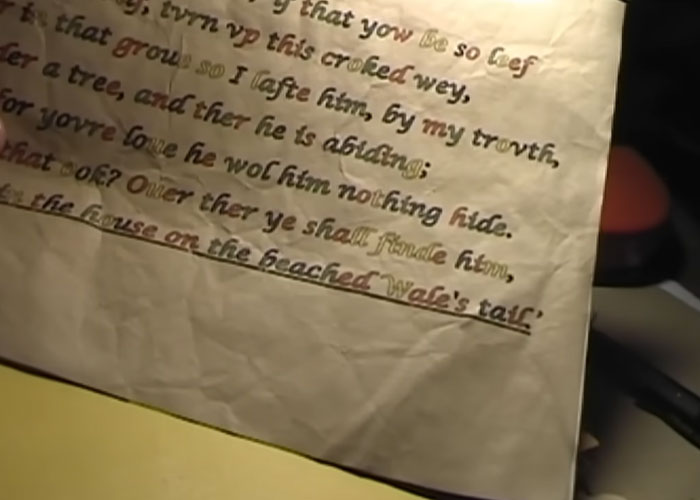 Handwritten eerie note on aged paper, part of the most terrifying things found online shared by people.