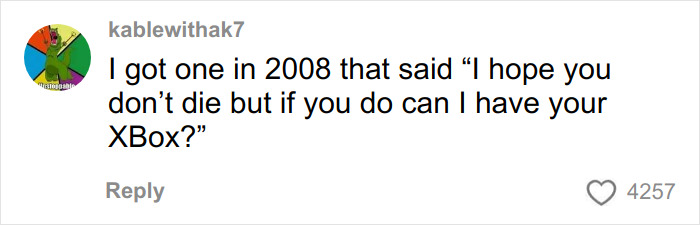 Comment from user kablewithak7 sharing a hilarious and savage letter kids send to U.S. soldiers about an Xbox.