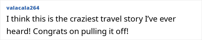 Comment praising the craziest travel story from an American travel influencer who ran a marathon in North Korea.