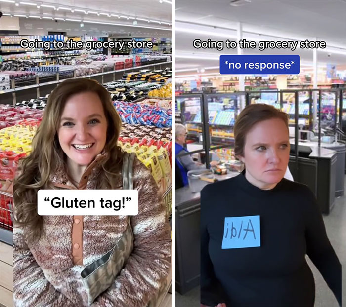 American woman experiences unexpected language barrier at a grocery store in Germany, highlighting cultural surprises and challenges.
