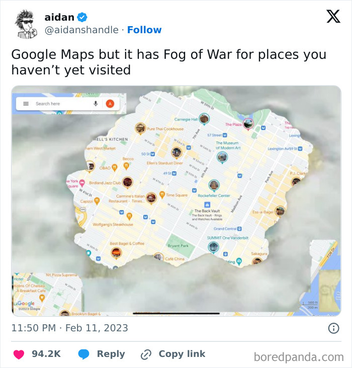 Map with fog of war effect showing hidden areas, a funny meme related to dads who just want to game in peace.