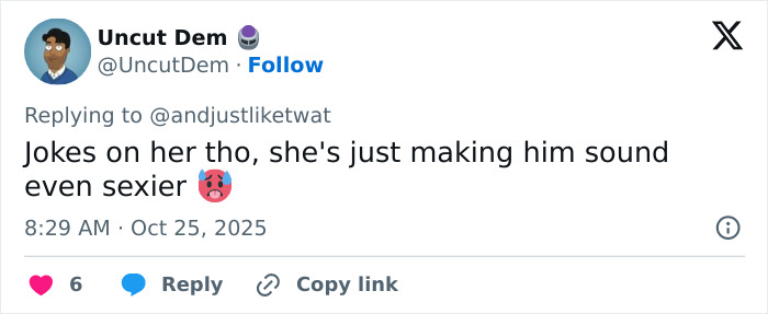 Social media comment reacting to Lily Allen&rsquo;s CFDA fashion look during online debate amid celebrity drama.