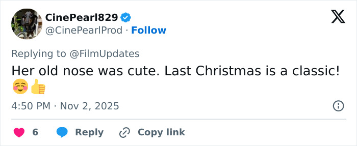 Screenshot of a social media comment discussing Emilia Clarke&rsquo;s latest appearance and same surgeries causing mixed feelings online.