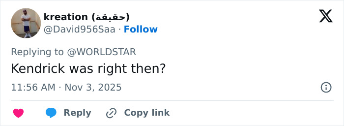 Screenshot of a Twitter reply discussing opinions related to Gracie Bon's Drake party revelations.