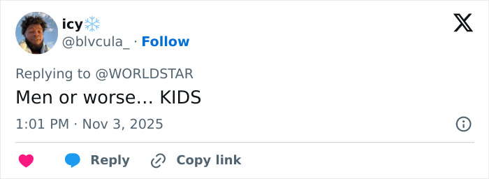 Twitter user icy responding to WORLDSTAR, sharing a comment related to scenes witnessed at Drake&rsquo;s party controversy.