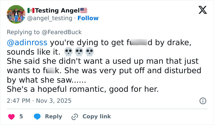 Drake Fires Back After Gracie Bon Claims Guests At His Exclusive Party &ldquo;Weren&rsquo;t Women Or Trans&rdquo;