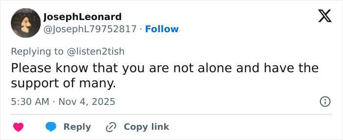 Tweet on social media offering support after uproar over lesbian being removed from gym for confronting alleged trans woman in ladies room.