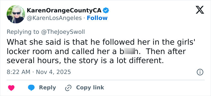 Screenshot of a Twitter reply discussing Joey Swoll's opinion on Gold's Gym trans locker controversy. Screenshot of a Twitter reply discussing Joey Swoll's opinion on Gold's Gym trans locker controversy.