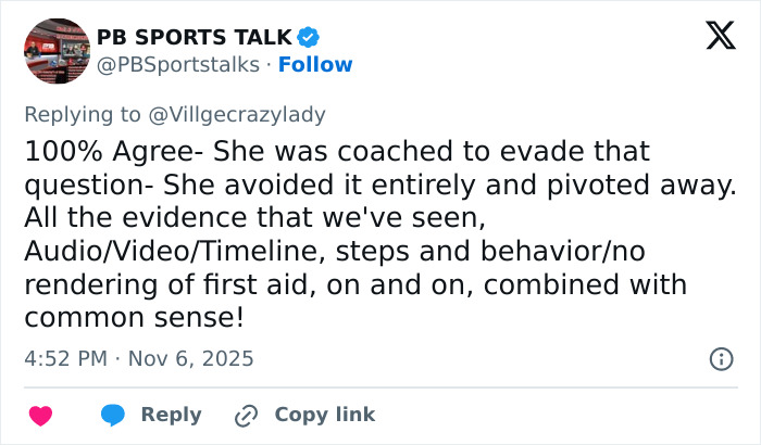 Tweet screenshot discussing Erika Kirk’s Fox interview fueling theories about the real culprit still being free. Tweet screenshot discussing Erika Kirk’s Fox interview fueling theories about the real culprit still being free.