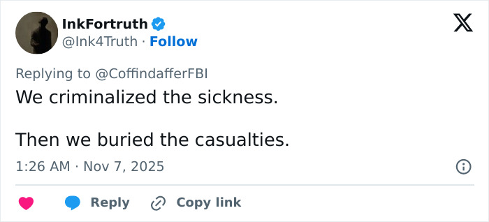 Screenshot of a tweet discussing consequences of criminalizing sickness, relating to a dad leaving 2YO in hot car.