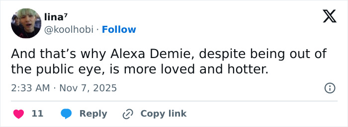 Tweet about Alexa Demie&rsquo;s popularity contrasted with Sydney Sweeney&rsquo;s jeans scandal sparking public fury.