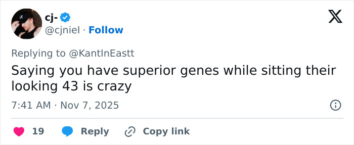 Screenshot of a tweet discussing Sydney Sweeney&rsquo;s new comments on jeans scandal sparking online fury.