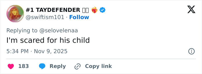 Screenshot of a tweet expressing concern for Justin Bieber’s child after fans notice something on his c****h. Screenshot of a tweet expressing concern for Justin Bieber’s child after fans notice something on his c****h.