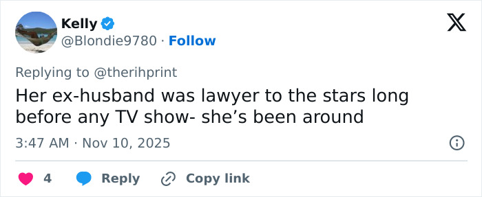 Tweet discussing Kris Jenner's 70th birthday bash guest list, highlighting surprising attendees noticed by fans.