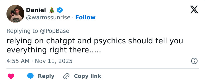 Tweet by Daniel criticizing reliance on psychics, referencing pathological liars and Kim Kardashian after bar exam failure. Tweet by Daniel criticizing reliance on psychics, referencing pathological liars and Kim Kardashian after bar exam failure.