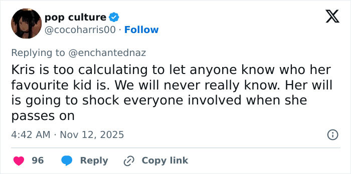 Tweet about Kris Jenner&rsquo;s family photo sparking debate on who her least favorite child might be.