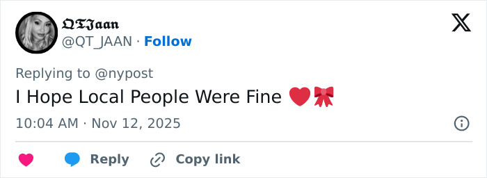 Twitter reply from a user expressing hope that local people were fine after China's ambitious bridge collapsed into dust just months after opening. Twitter reply from a user expressing hope that local people were fine after China's ambitious bridge collapsed into dust just months after opening.