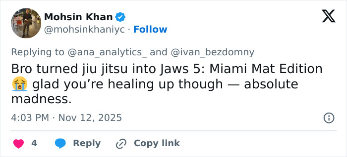 &ldquo;Completely Insane&rdquo;: Jiu-Jitsu Athlete Brutally Bitten By Opponent During Match In Viral Video