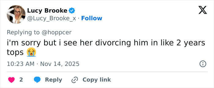 Screenshot of a social media post discussing Jake Bongiovi being called out for not helping Millie Bobby Brown protect their baby.